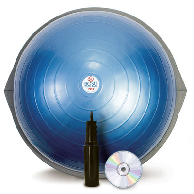 Blue Bosu exercise ball